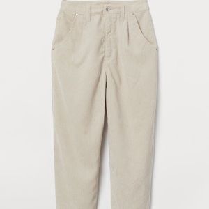 H&M Corduroy Mom Pants